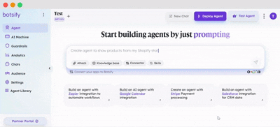 Botsify AI agent platform automating workflows in real time