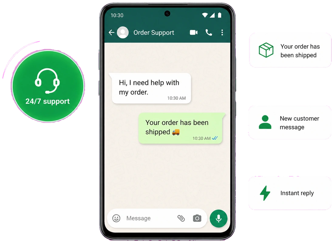 SME order tracking on WhatsApp