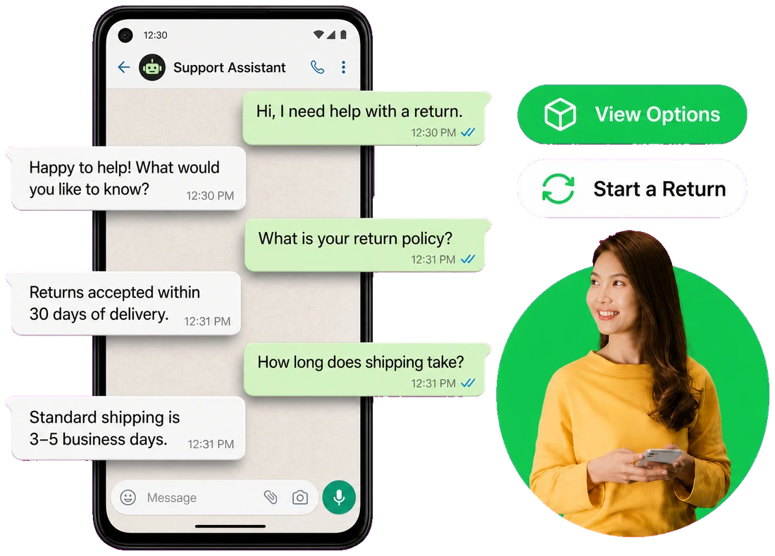 SME customer support on WhatsApp
