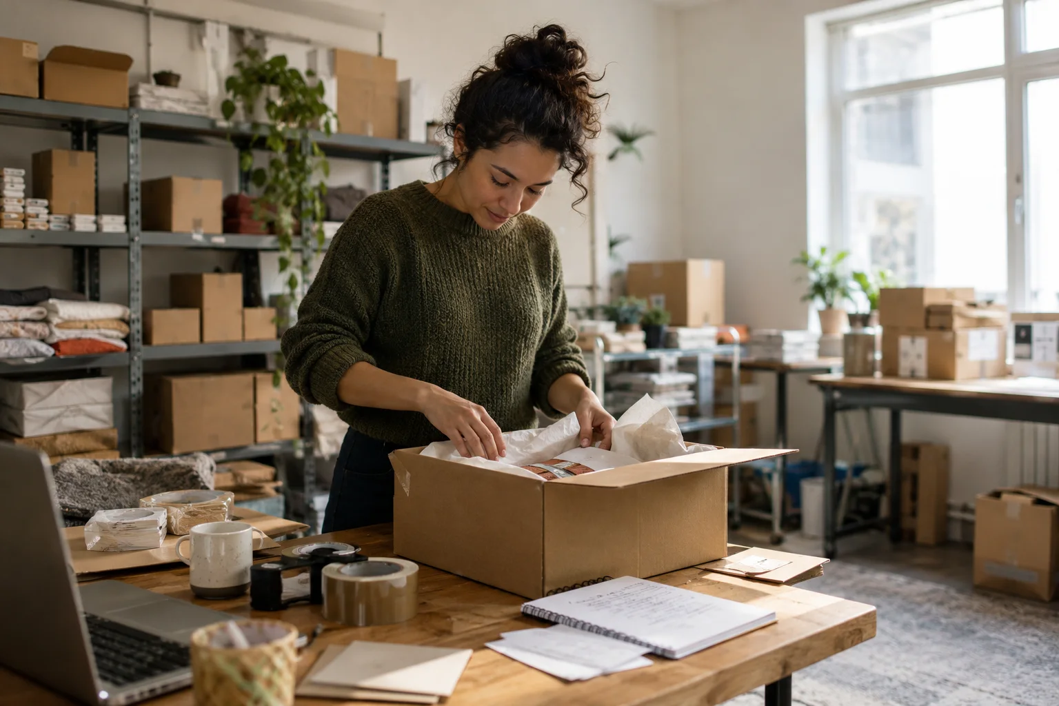 E-Commerce professional at work