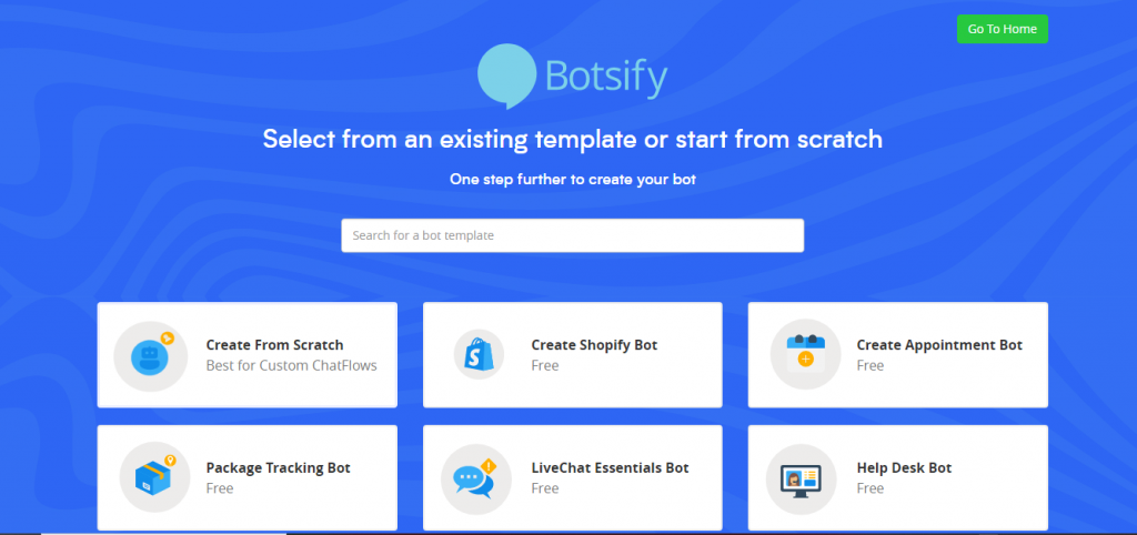 Botsify Templates for chatbot