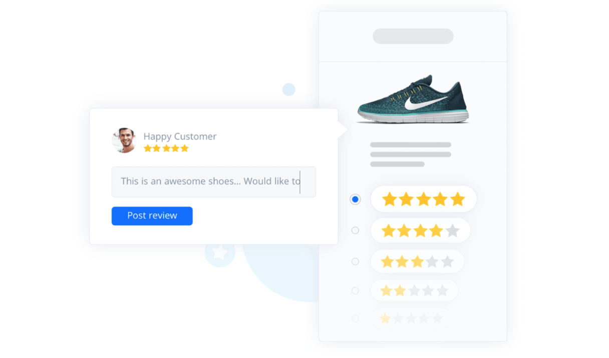 Building customer trust with product reviews