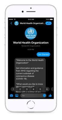 world health organization chatbot