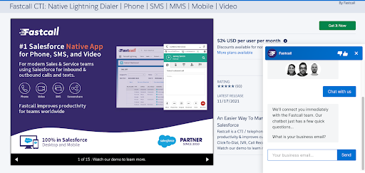 FastCall Salesforce AppExchange