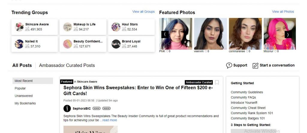 sephora community