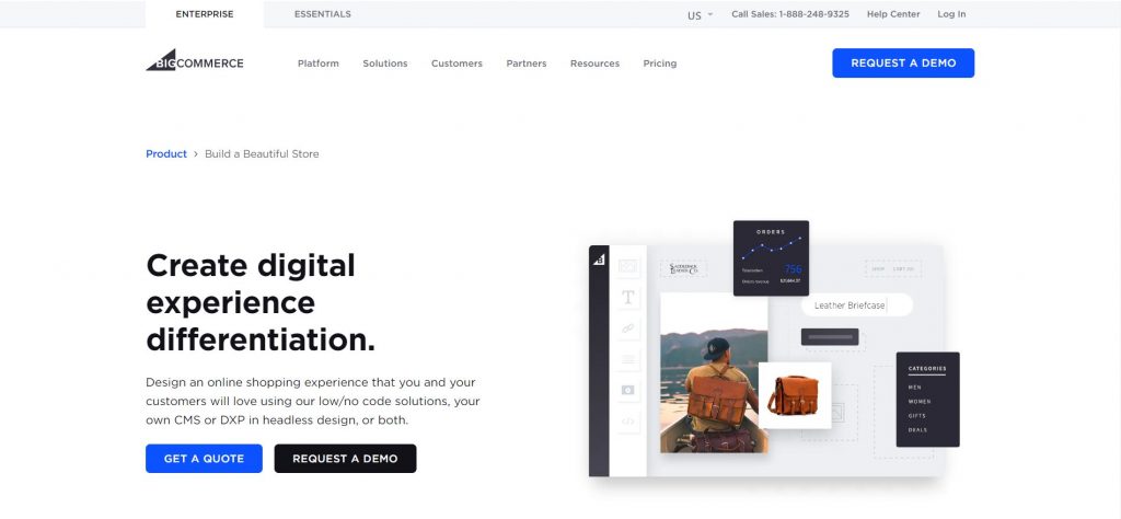 BigCommerce website builder