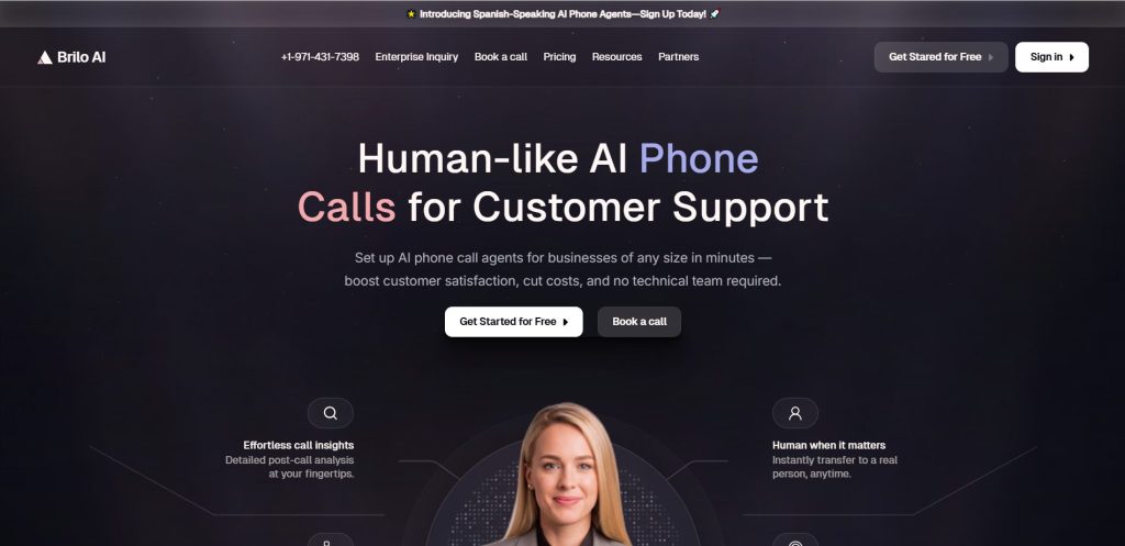 Brilo homepage 