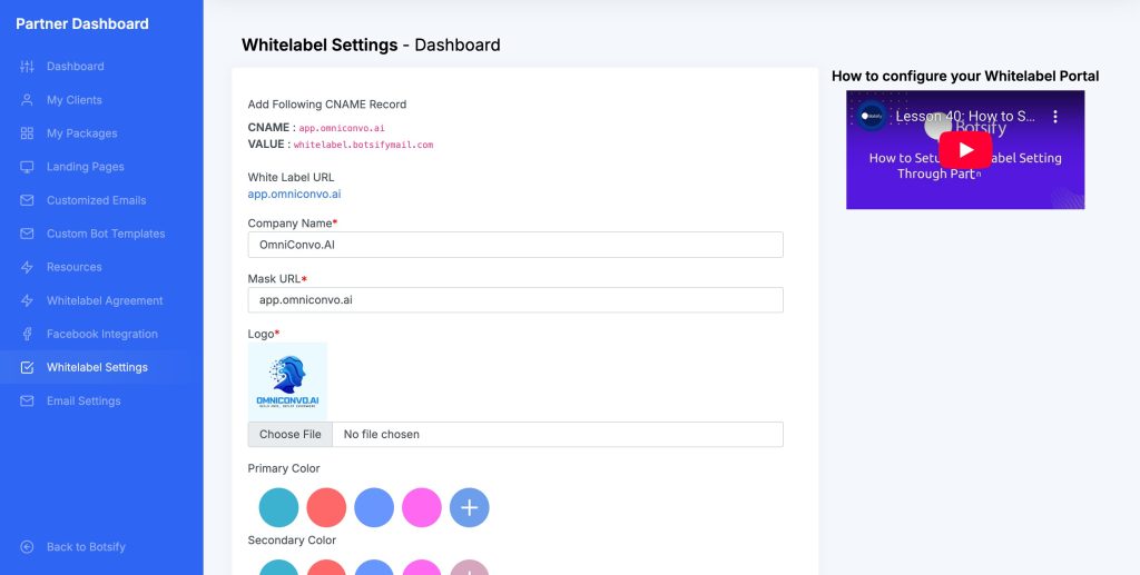 Chatbot branding