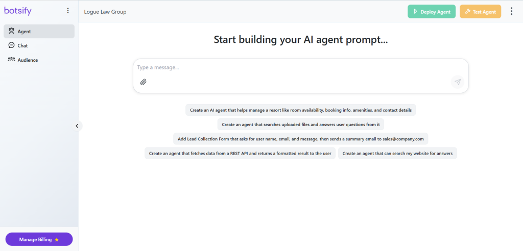 AI Agent platform