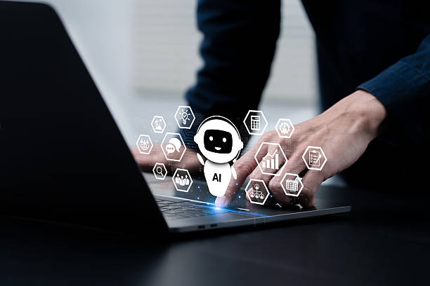 AI logo in laptop