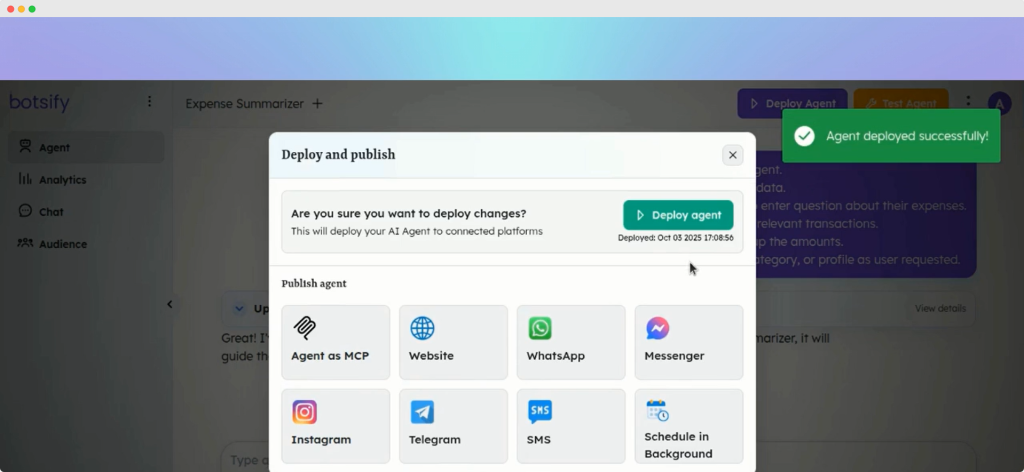 deploy ai agent