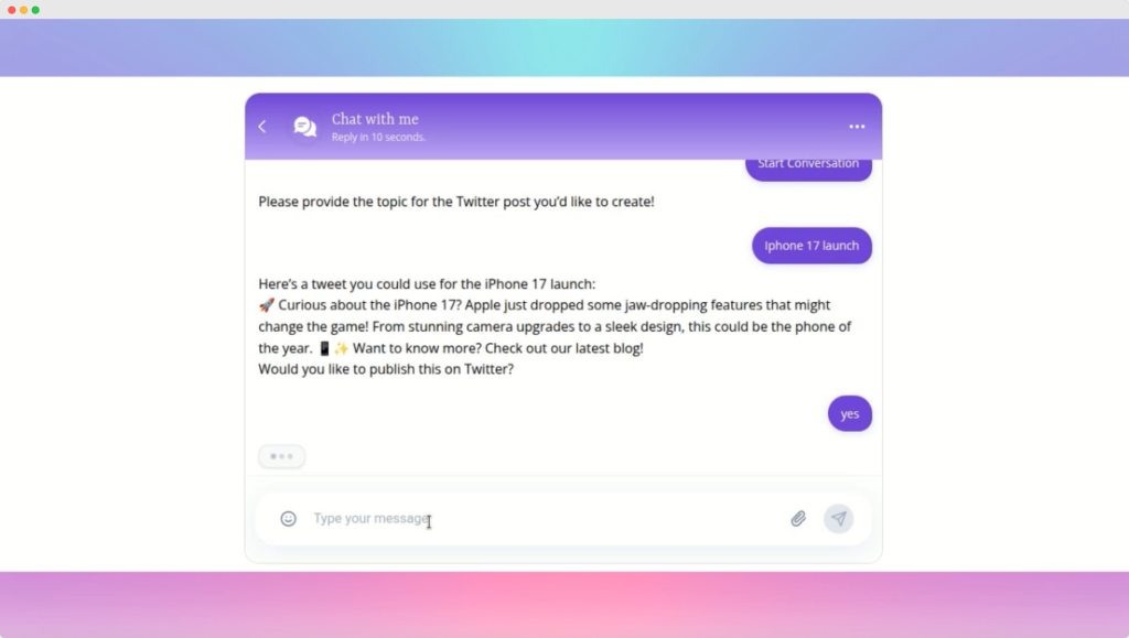twitter post