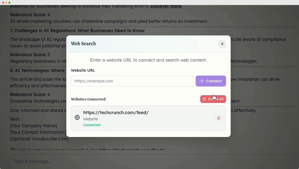 add web search tools