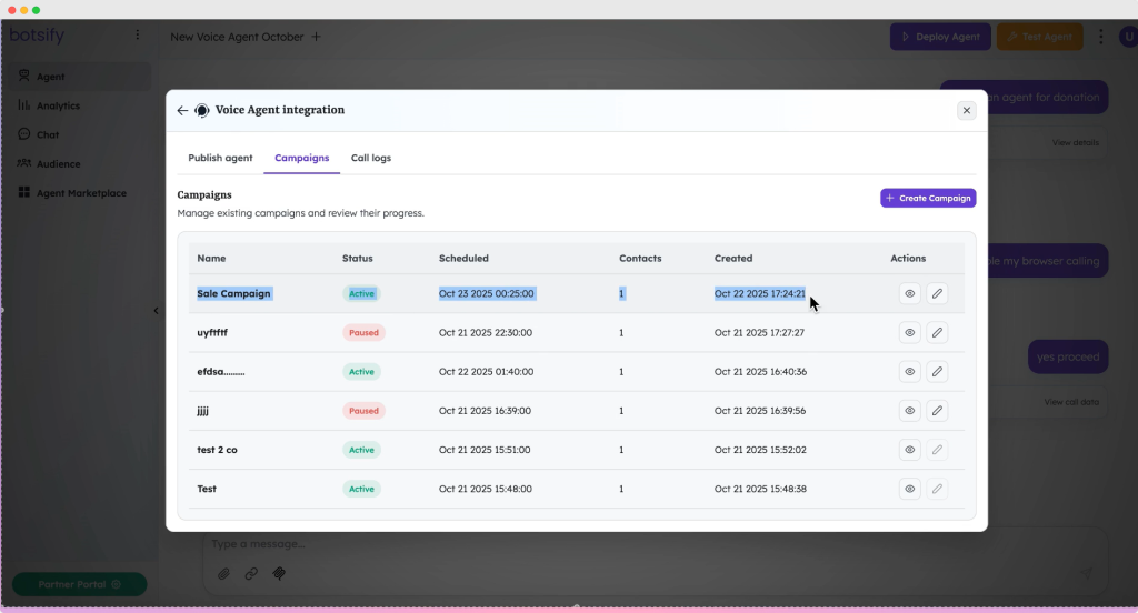 track sales campaign