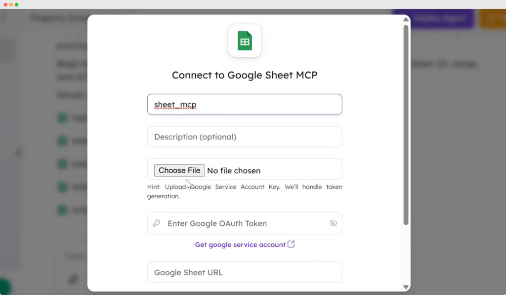 connect google sheet