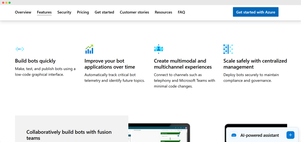 micorsoft chatbot development