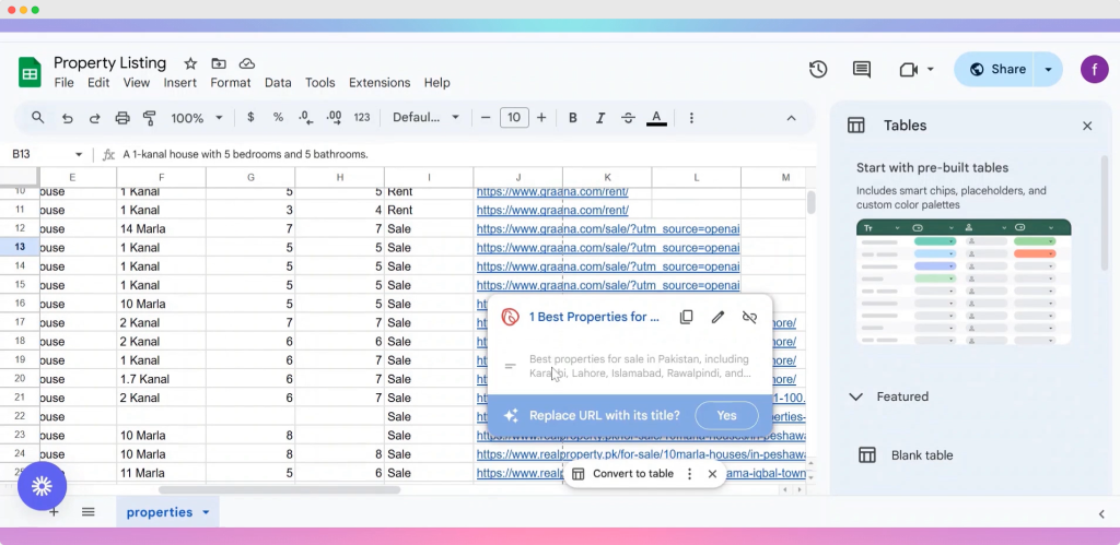test ai property scraper