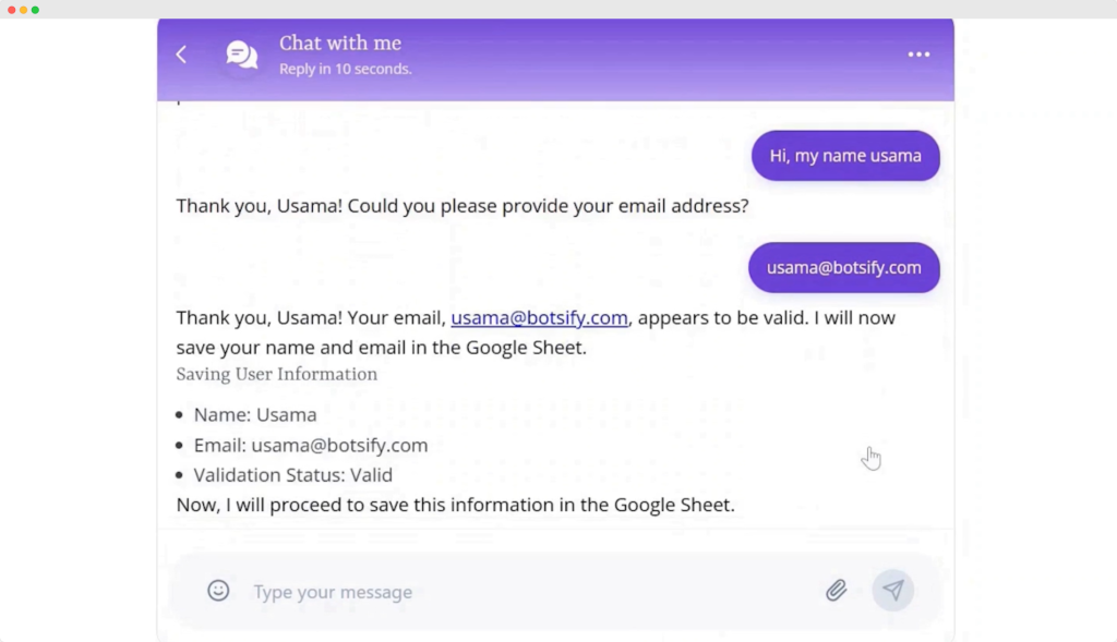 test email validation ai agent