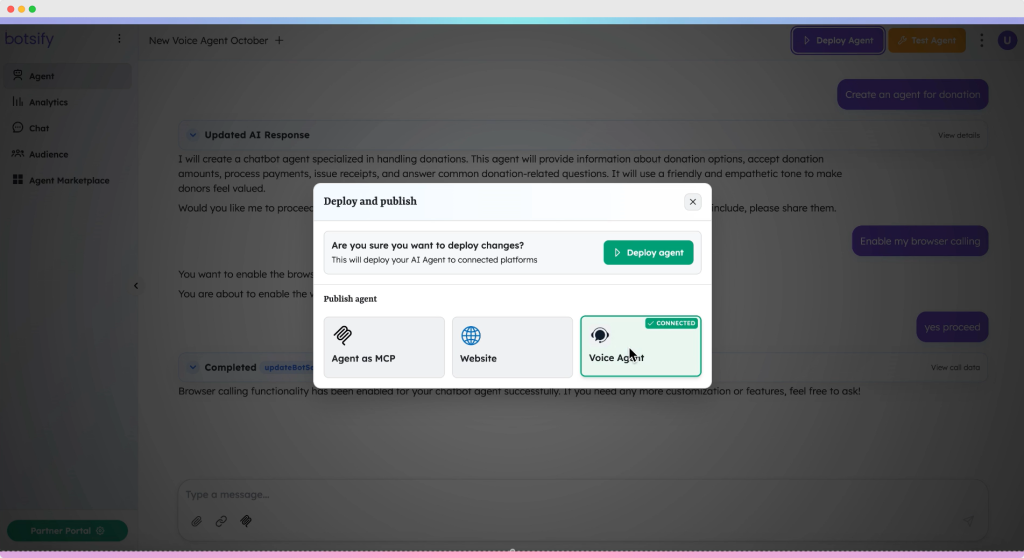 sales campaign voice agent