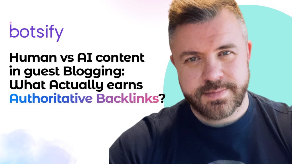 Human vs AI content in guest blogging