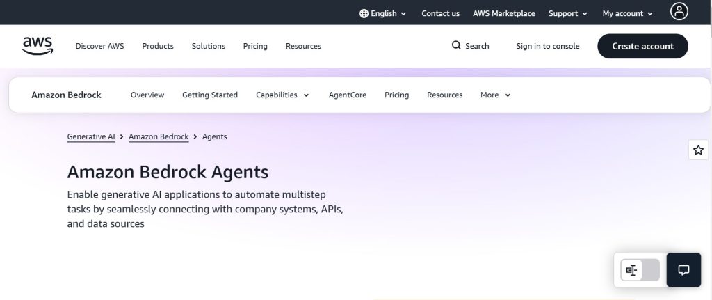 Amazon bedrock agents