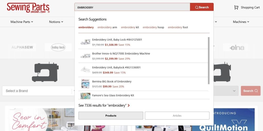 sewing parts online