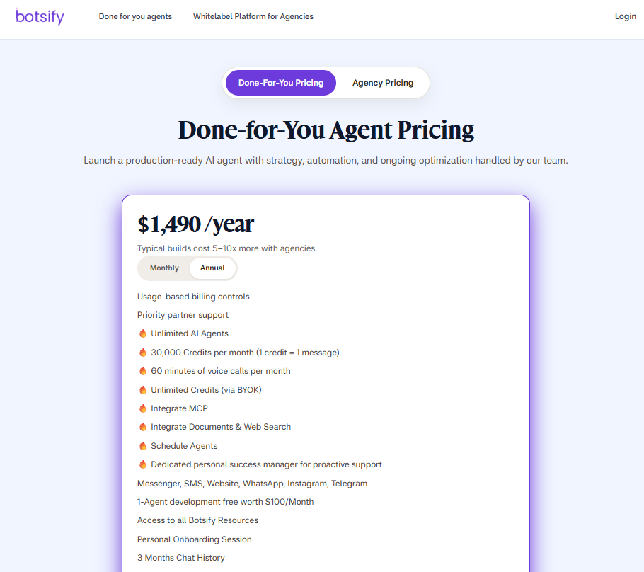 botsify pricing