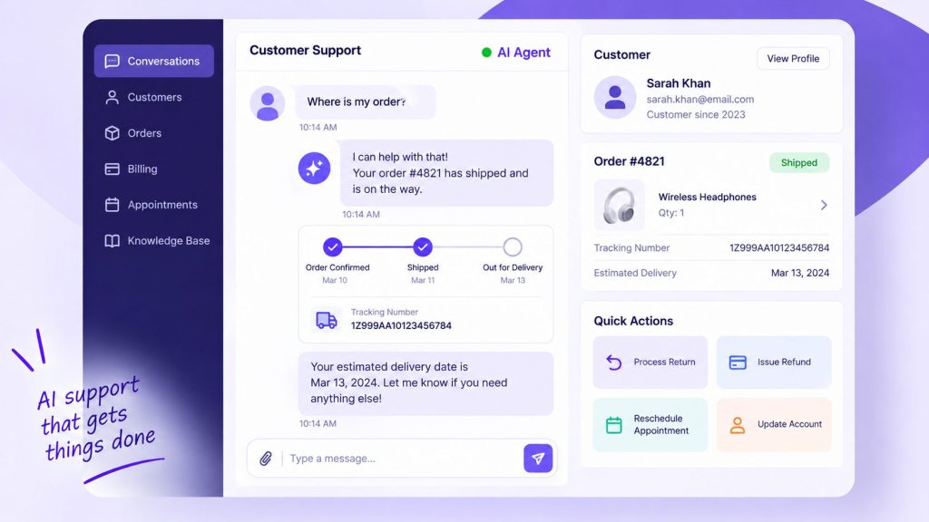 ai agent support