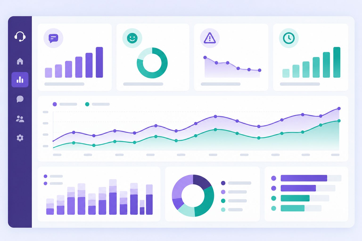 monthly support report showing volume, CSAT, escalation rate, and hours saved