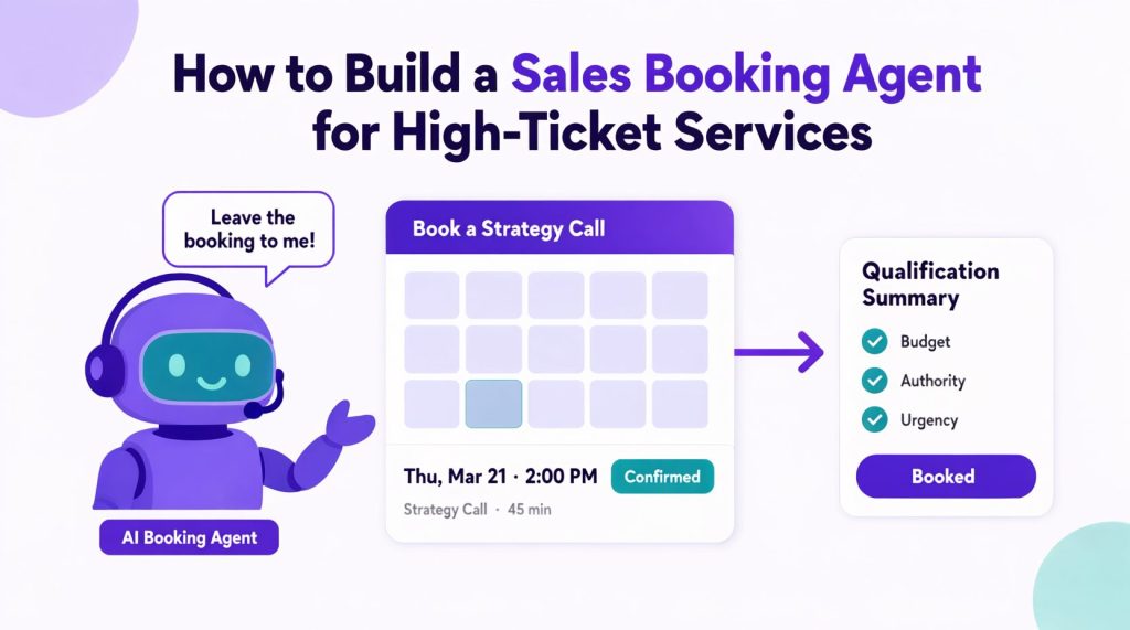 high-ticket sales booking agent