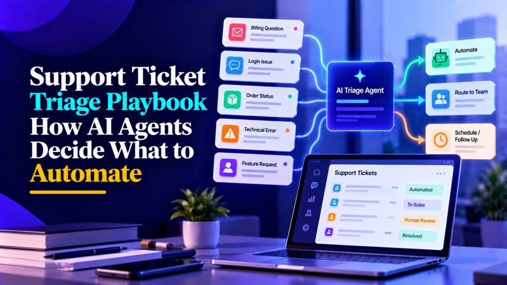 AI Support Ticket Triage Playbook
