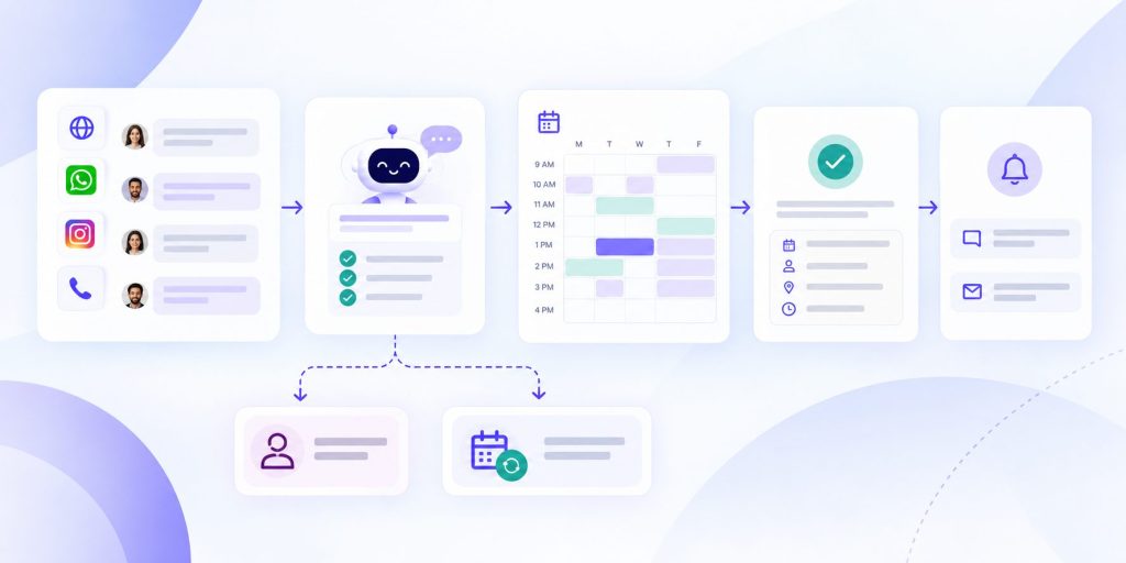 Automated Booking Workflow Infographic