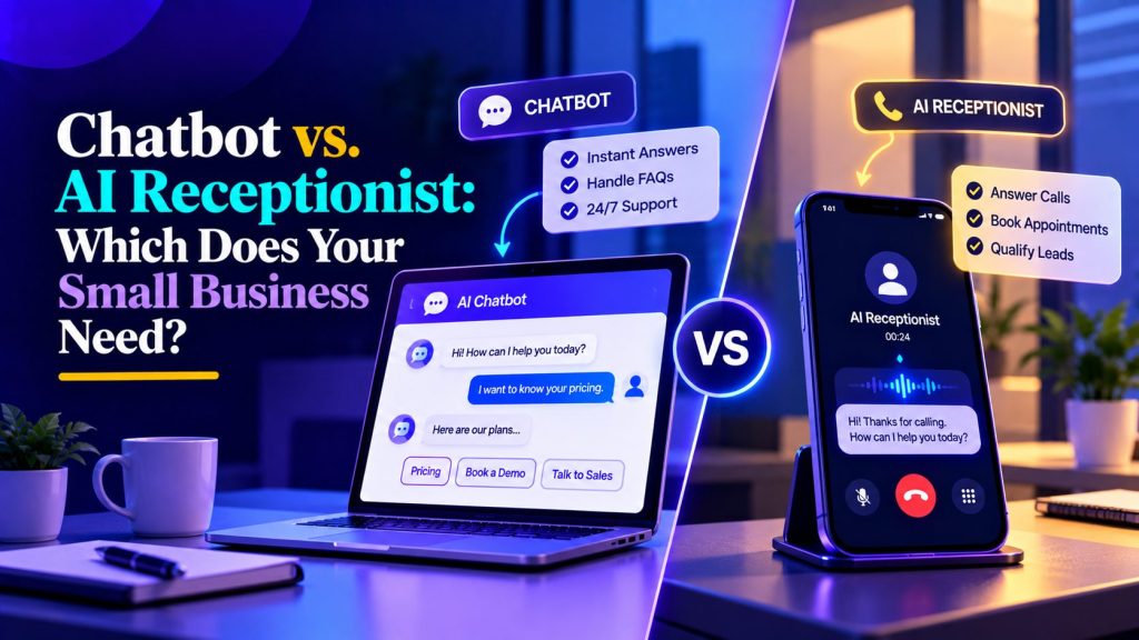 chatbot vs AI receptionist